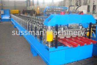 1mm Colored Steel Roof Panel Roll Forming Machine Customized Color 60-85mm Diameter of roller Axis
