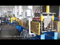 เครื่องตัดไฮดรอลิกสต๊อดและ Track U Roll Forming Machine สําหรับปริมณฑลเหล็กม้วนเย็น