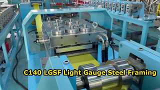 C140 LGSF เครื่องโครงเหล็กวัดแสง